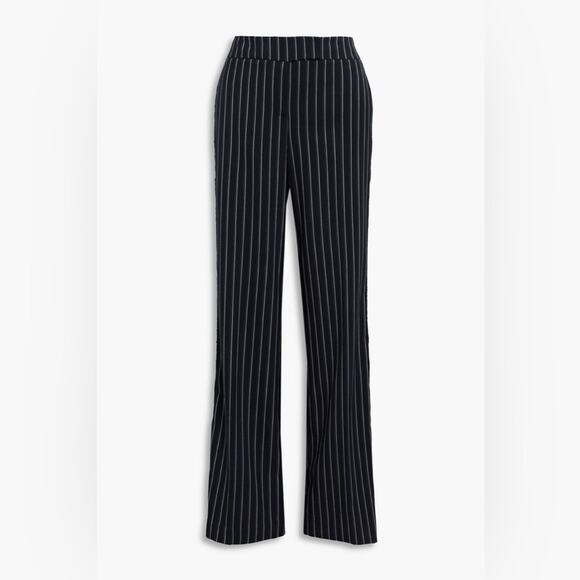 Rachel Zoe Josie Striped Wide-Leg Sequined Pants - Picture 2 of 5